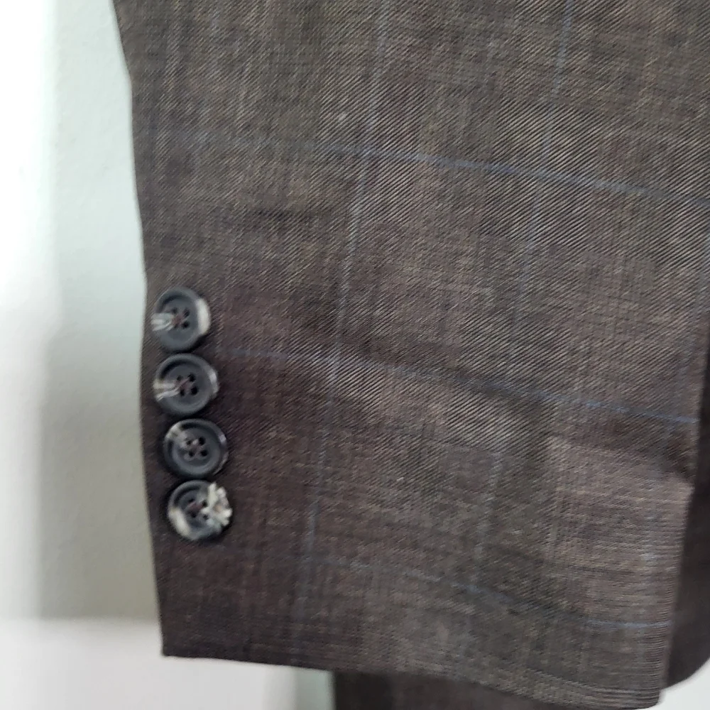 Lauren Ralph Lauren 100% Wool Men's Classic Brown Blazer SZ 44L Vintage
